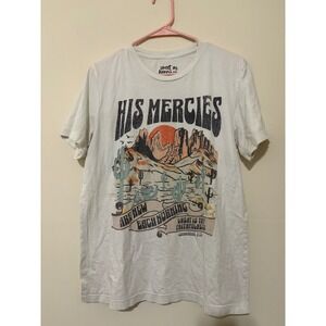 Sweet as Honey Co His Mercies Are New Each Morning Graphic T-Shirt White Large